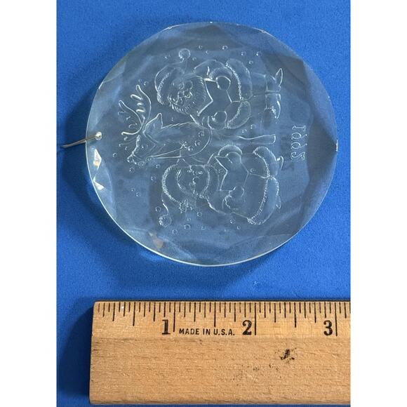 1992 Holiday Treasures Collectors Ornament Acrylic Santa Mrs. Claus Rudolph - Picture 10 of 11